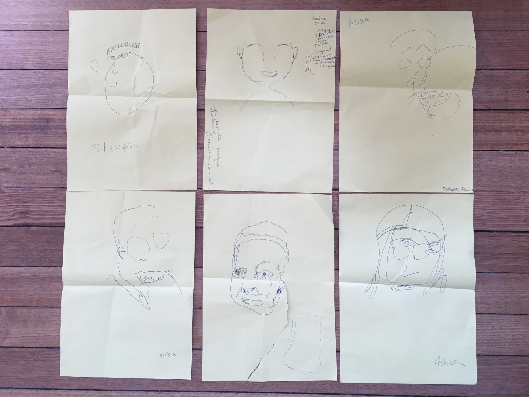 Blind portraits — building trust in the room