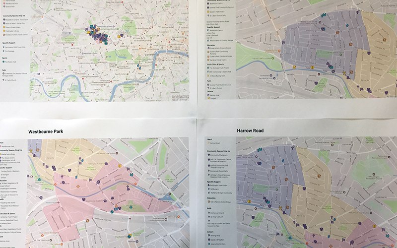 Printed asset maps for each ward